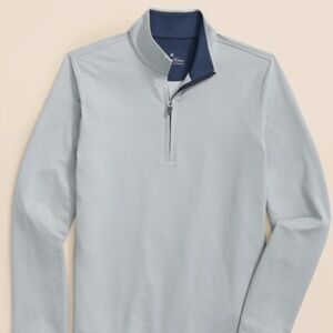 Brooks Brothers Performance Series Quarter Zip Mens Size Medium - Heather Gray